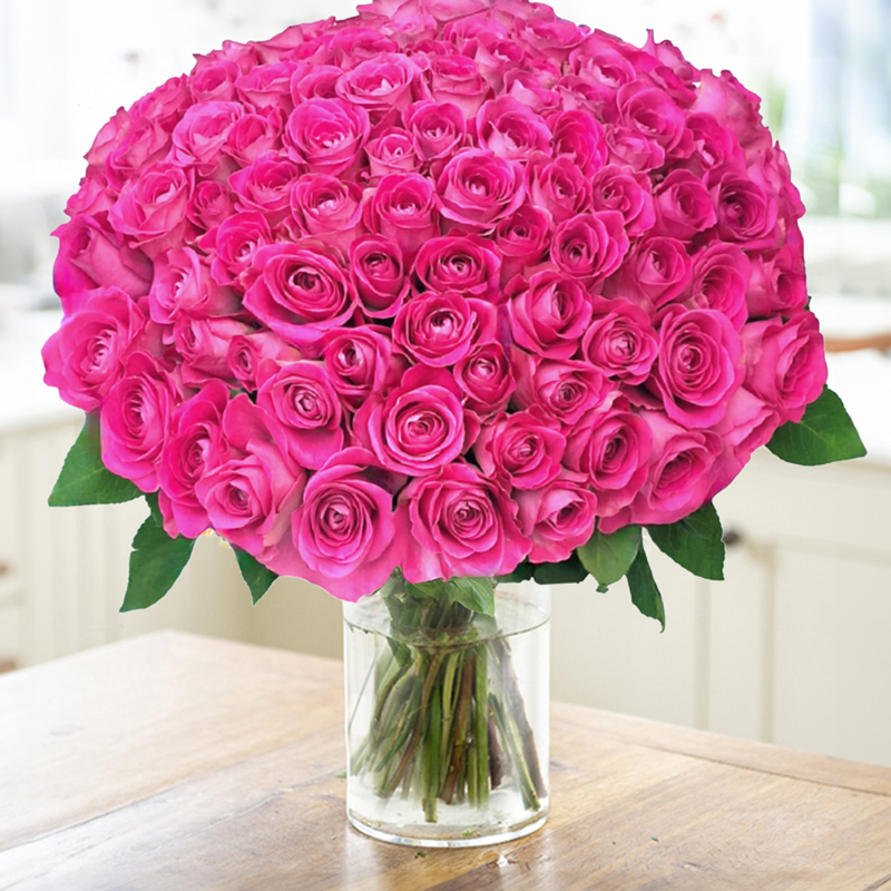 100 Pink Roses image