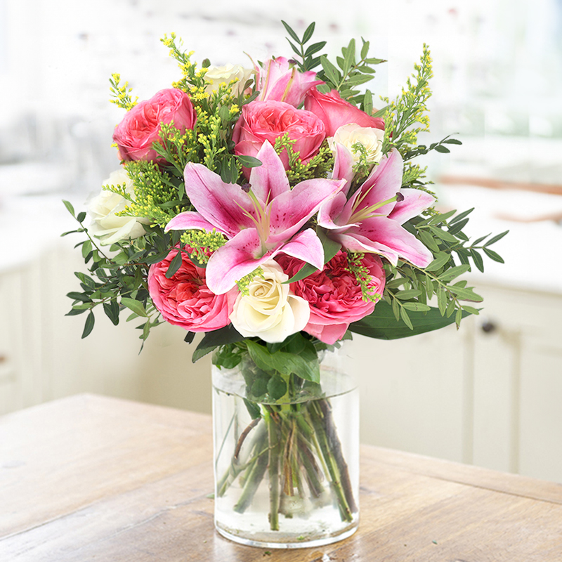 Peony Rose & Lily | Vibrant Summer Flowers | Next Day Flower Delivery UK - Blossoming Gifts