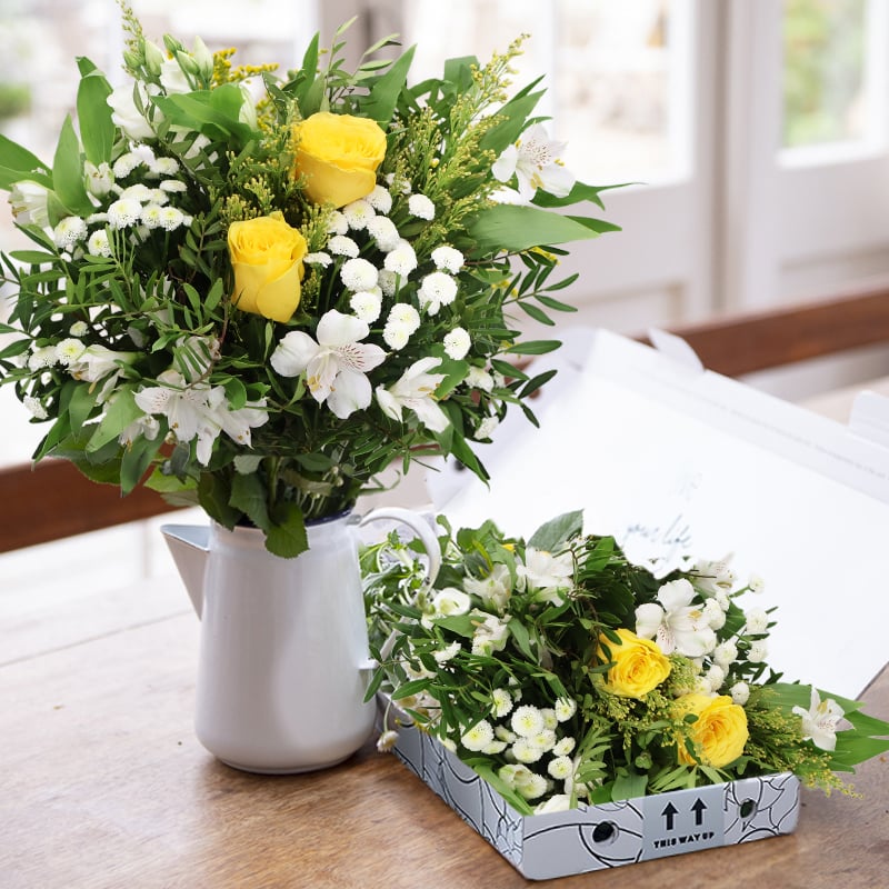 Yellow Bouquet | Letterbox Flowers | Flowers Under £20 | Next Day Flower Delivery UK - Blossoming Gifts
