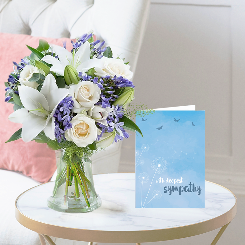 Belle | Sympathy Card | Next Day Flowers Delivery - Blossoming Gifts
