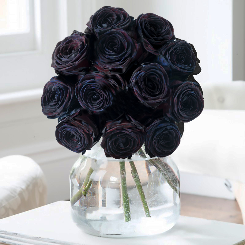 Black Roses | Unusual Black Naomi Rose Bouquet | Flower Delivery UK - Blossoming Gifts