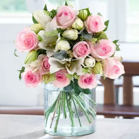 Blush Pink Rose & Lily - All Flowers - Shop By Range - Flowers