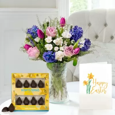 Scents of Spring, Dark Chocolate Chicks & Easter Card