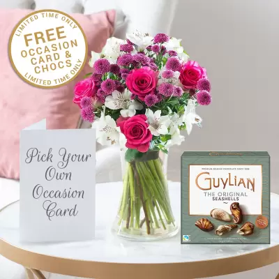 Shortbread & Free Guylian Chocolates & Card