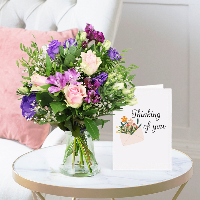 Elegance Letterbox | Thinking of You Card | Next Day Flower Delivery UK - Blossoming Gifts