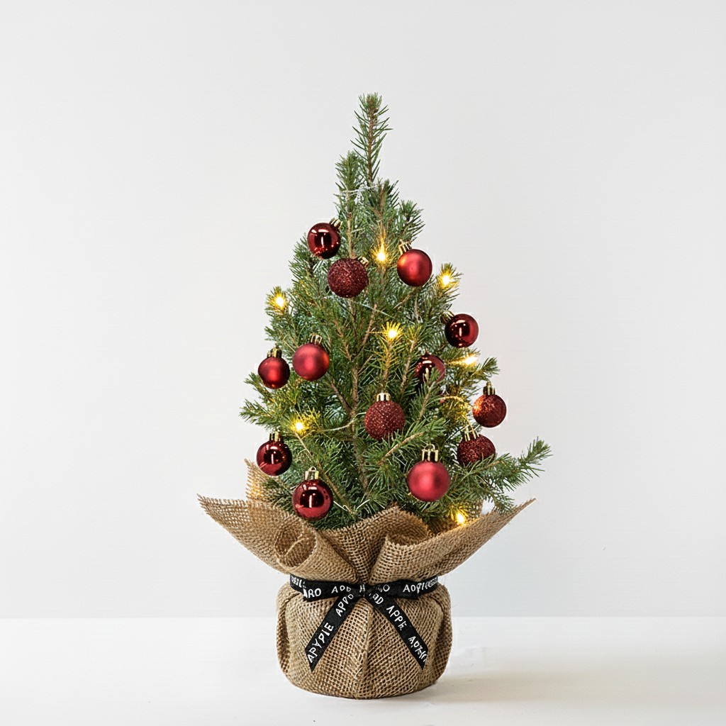 Burgundy Medium christmas tree image