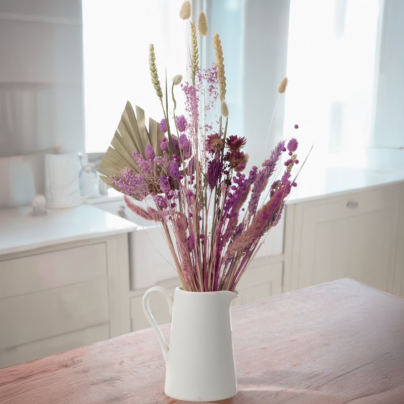 Dried Flower Bouquet - Lilac Haze - Next Day Flower Delivery UK - Blossoming Gifts