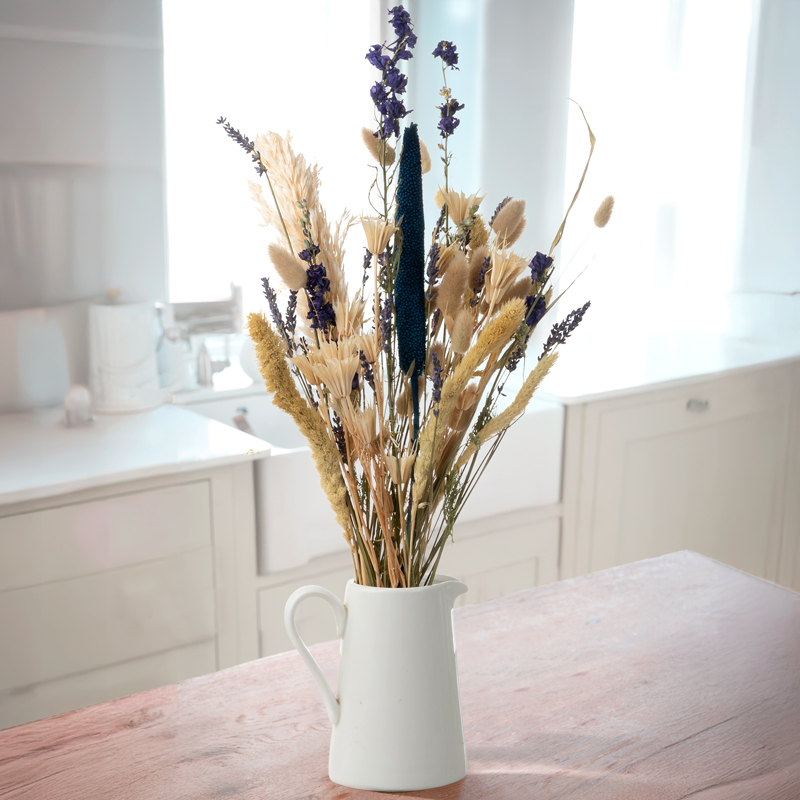 Little Lavenders | Dried White & Purple Flowers | Dried Delphiniums, Lavender & Wheat | Dried Flowers Delivery UK | Blossoming Gifts